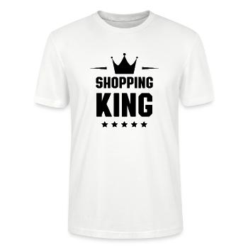 Shopping King - T-shirt bio CRAFTER Stanley Stella Unisexe - blanc - Devant - Alina (178cm) & Michal (187cm)