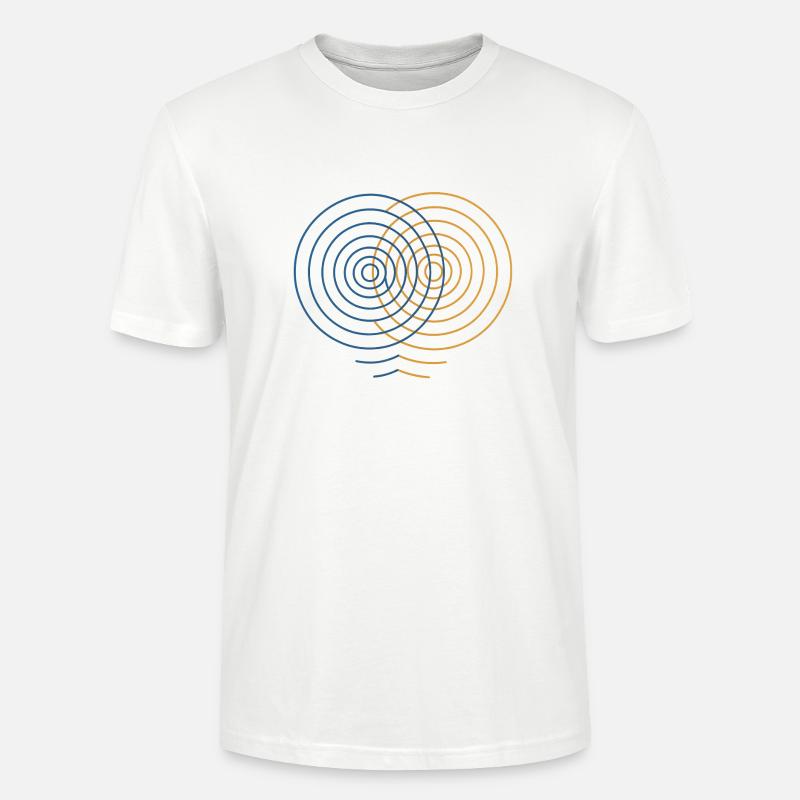 Concentric Interference – Physik Design - Stanley/Stella Unisex Bio-T-Shirt CRAFTER - Weiß