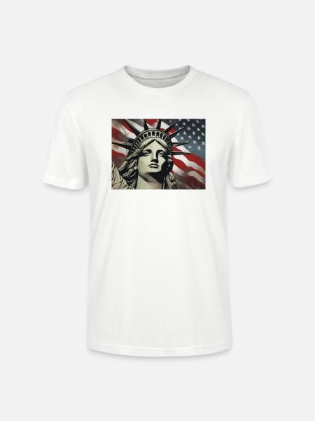 Freiheitsstatue - Stanley/Stella Unisex Bio-T-Shirt CRAFTER - Weiß