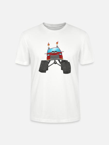 Monstertruck - Stanley/Stella Unisex Bio-T-Shirt CRAFTER - Weiß