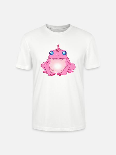 Frosch-Einhorn - Stanley/Stella Unisex Bio-T-Shirt CRAFTER - Weiß