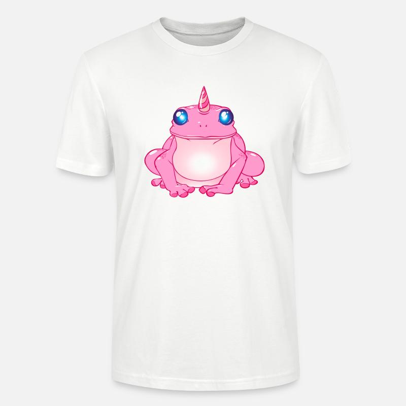 Grenouille Licorne - T-shirt bio CRAFTER Stanley Stella Unisexe - blanc