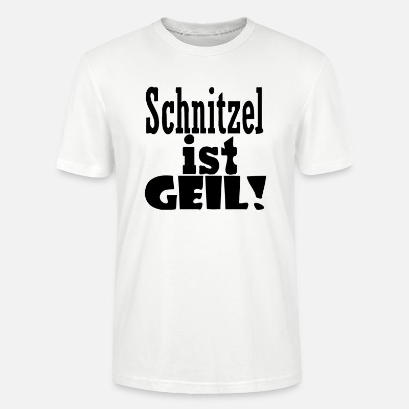 Schnitzel est cool - T-shirt bio CRAFTER Stanley Stella Unisexe - blanc
