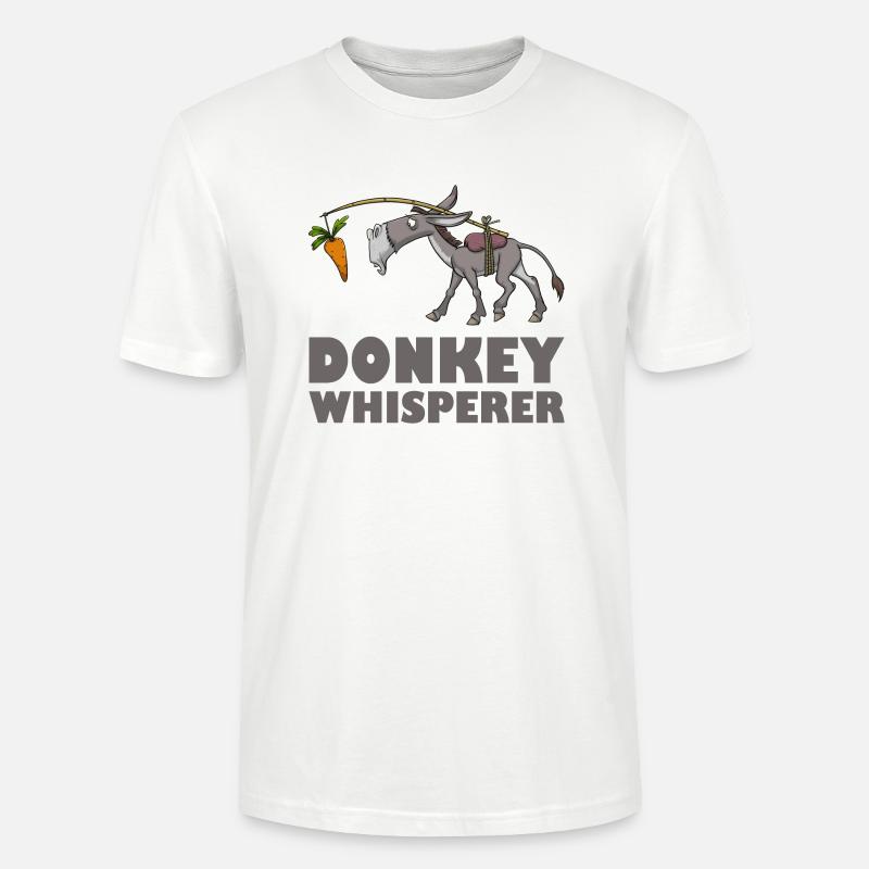 Eselflüsterer Esel Muli Maultier - Stanley/Stella Unisex Bio-T-Shirt CRAFTER - Weiß