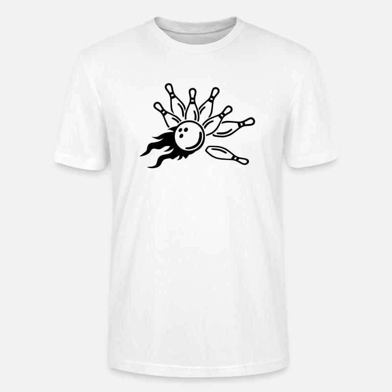 Bowling - T-shirt bio CRAFTER Stanley Stella Unisexe - blanc