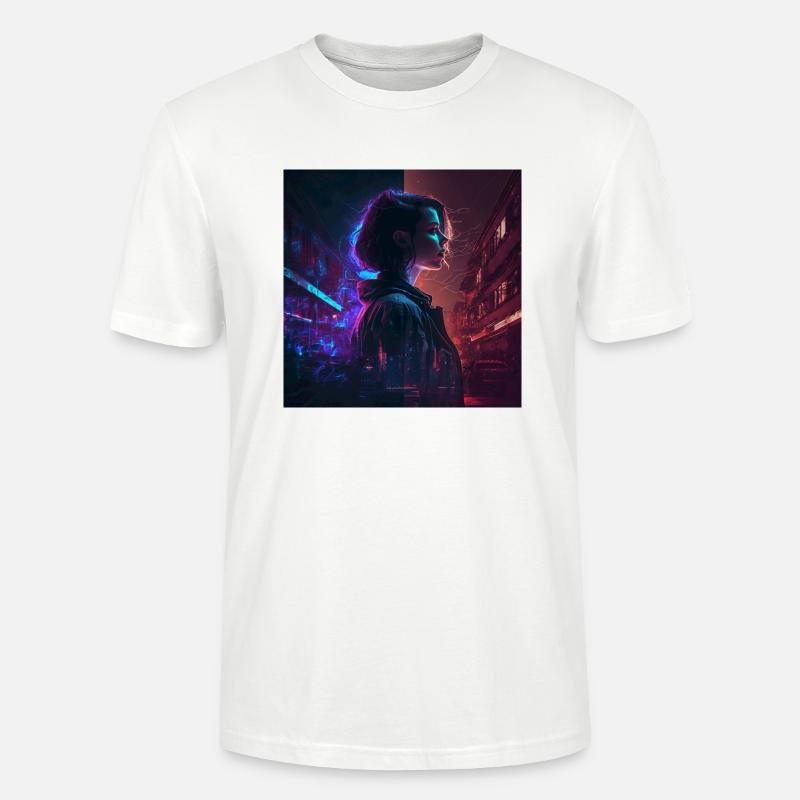 Neon auf der Haut - Stanley/Stella Unisex Bio-T-Shirt CRAFTER - Weiß