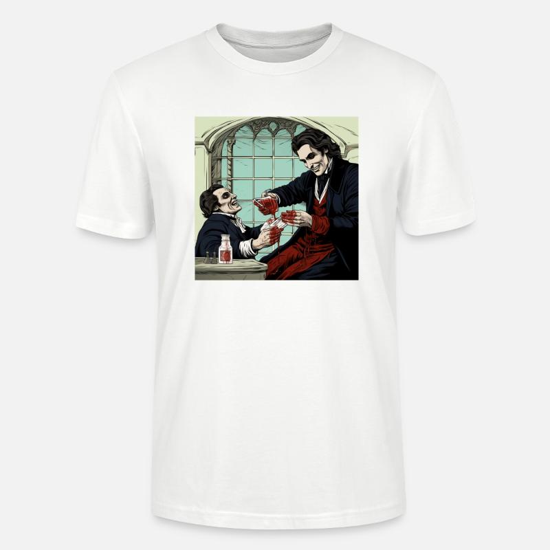Comic style Vampire 2 - Stanley/Stella Unisex Bio-T-Shirt CRAFTER - Weiß