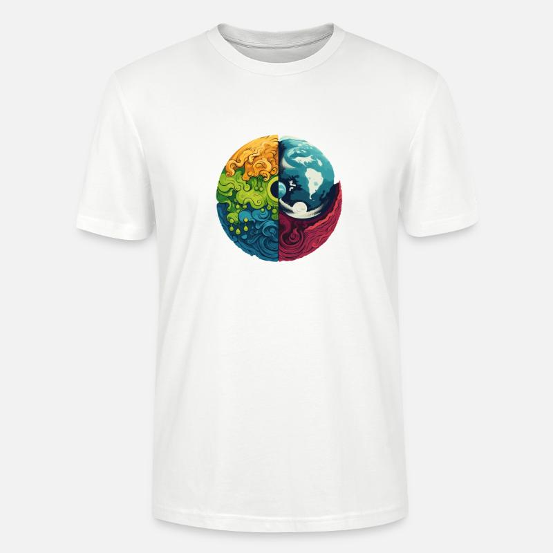 Erde Elemente - Stanley/Stella Unisex Bio-T-Shirt CRAFTER - Weiß