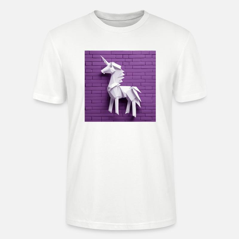 Weißes Einhorn - Stanley/Stella Unisex Bio-T-Shirt CRAFTER - Weiß