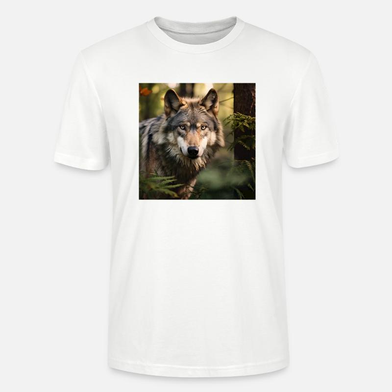 Die Kraft des Wolfes - Stanley/Stella Unisex Bio-T-Shirt CRAFTER - Weiß