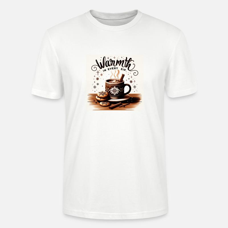 Warmth in every Sip - Stanley/Stella Unisex Bio-T-Shirt CRAFTER - Weiß