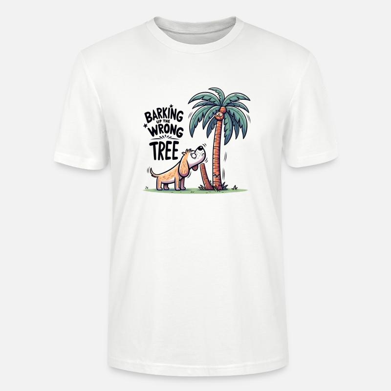 Barking Up The Wrong Tree - Stanley/Stella Unisex Bio-T-Shirt CRAFTER - Weiß
