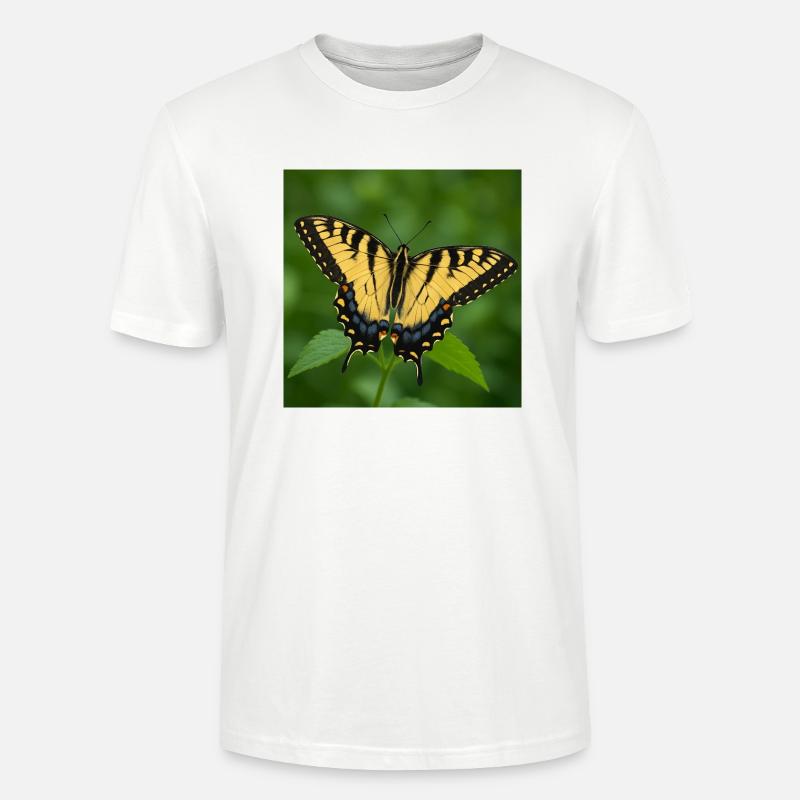 Eastern Tiger swallowtail - Stanley/Stella CRAFTER Unisex Organic T-Shirt - white