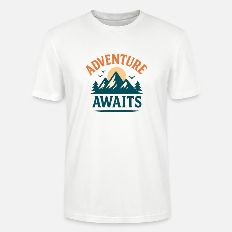 Adventure Awaits – Explore More - T-shirt bio CRAFTER Stanley Stella Unisexe - blanc