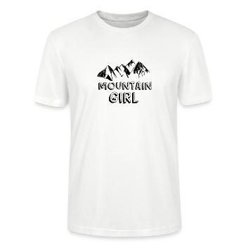 Funny Naughty Birthday Gift Man & Woman - Stanley/Stella CRAFTER Unisex Organic T-Shirt - white - Front - Alina (178cm) & Michal (187cm)