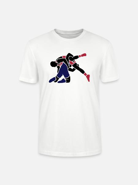 wrestling throw - Stanley/Stella CRAFTER Unisex Organic T-Shirt - white