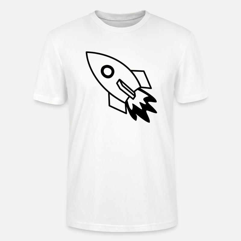 fusée - T-shirt bio CRAFTER Stanley Stella Unisexe - blanc