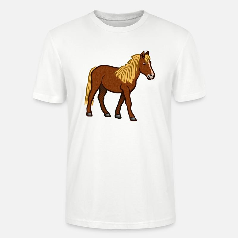 Pferd - Stanley/Stella Unisex Bio-T-Shirt CRAFTER - Weiß