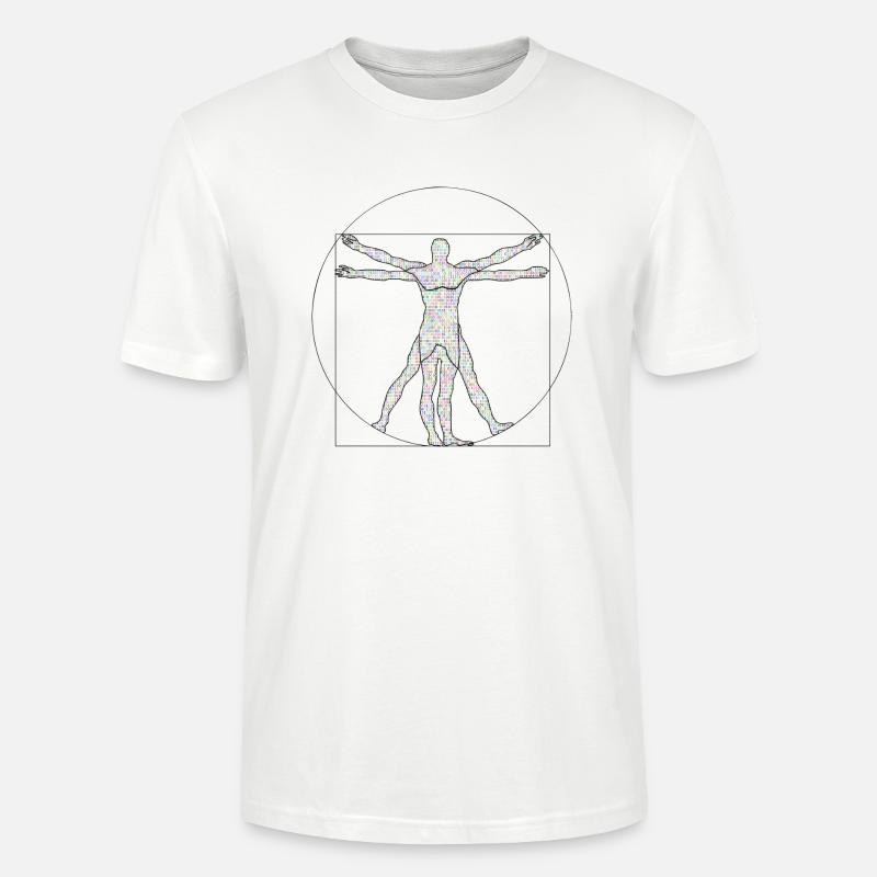 Da Vinci Programmierer Geschenkidee - Stanley/Stella Unisex Bio-T-Shirt CRAFTER - Weiß