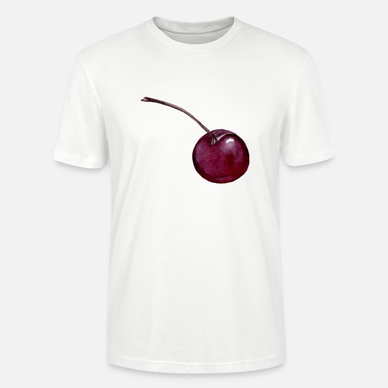 Kirsche - Stanley/Stella Unisex Bio-T-Shirt CRAFTER - Weiß