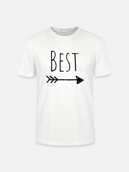 BEST -> FRIENDS - Stanley/Stella Unisex Bio-T-Shirt CRAFTER - Weiß
