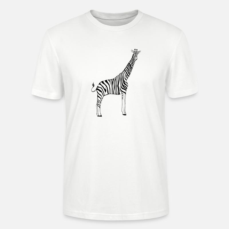 zèbre girafe - T-shirt bio CRAFTER Stanley Stella Unisexe - blanc