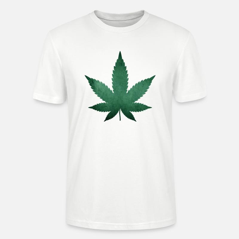 WEED HANFBLATT - Stanley/Stella Unisex Bio-T-Shirt CRAFTER - Weiß