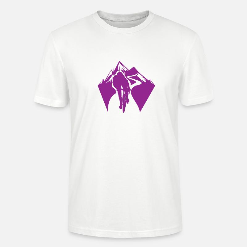 Mountainbike Biker Geschenkidee - Stanley/Stella Unisex Bio-T-Shirt CRAFTER - Weiß