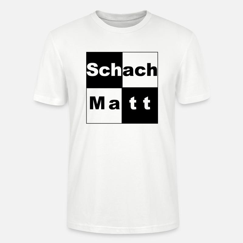 Schachmatt Schach Geschenkidee - Stanley/Stella Unisex Bio-T-Shirt CRAFTER - Weiß