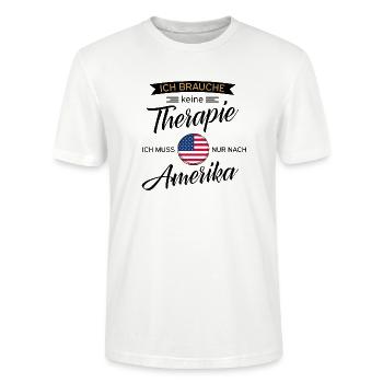 Amerika - Stanley/Stella Unisex Bio-T-Shirt CRAFTER - Weiß - Vorne - Alina (178cm) & Michal (187cm)
