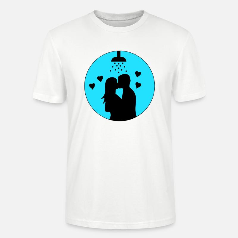 Duschen zu Zweit - Stanley/Stella Unisex Bio-T-Shirt CRAFTER - Weiß