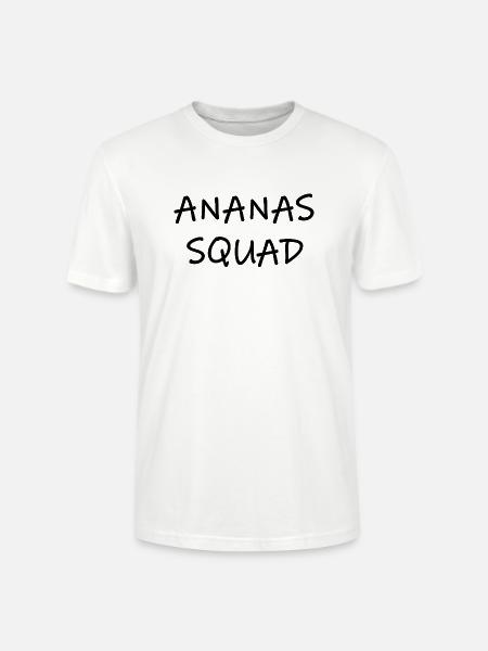 Pineapple Ananassquad fruit - Stanley/Stella CRAFTER Unisex Organic T-Shirt - white