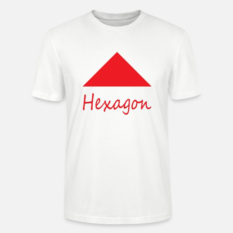 Falsche Hexagonform - Stanley/Stella Unisex Bio-T-Shirt CRAFTER - Weiß