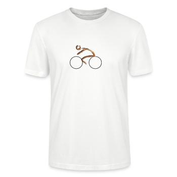 cycliste - T-shirt bio CRAFTER Stanley Stella Unisexe - blanc - Devant - Alina (178cm) & Michal (187cm)