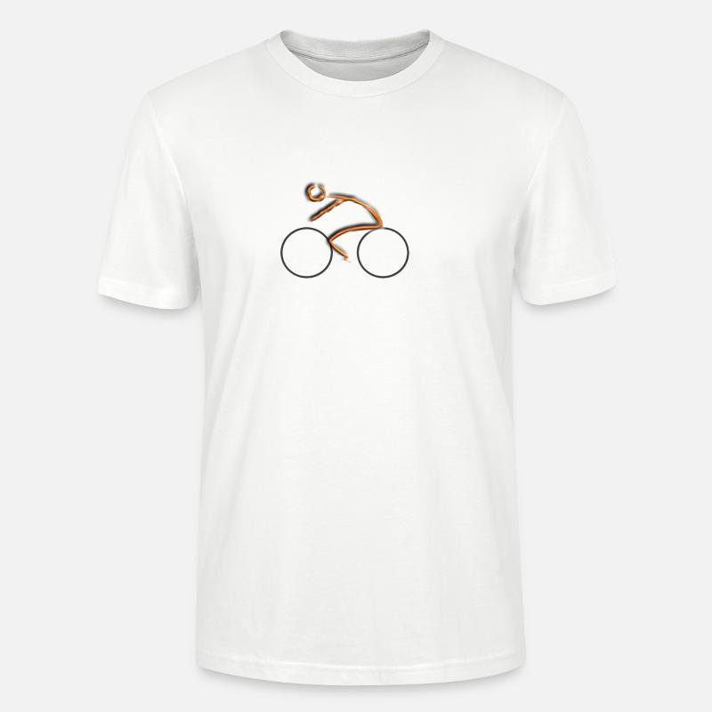 Radfahrer - Stanley/Stella Unisex Bio-T-Shirt CRAFTER - Weiß