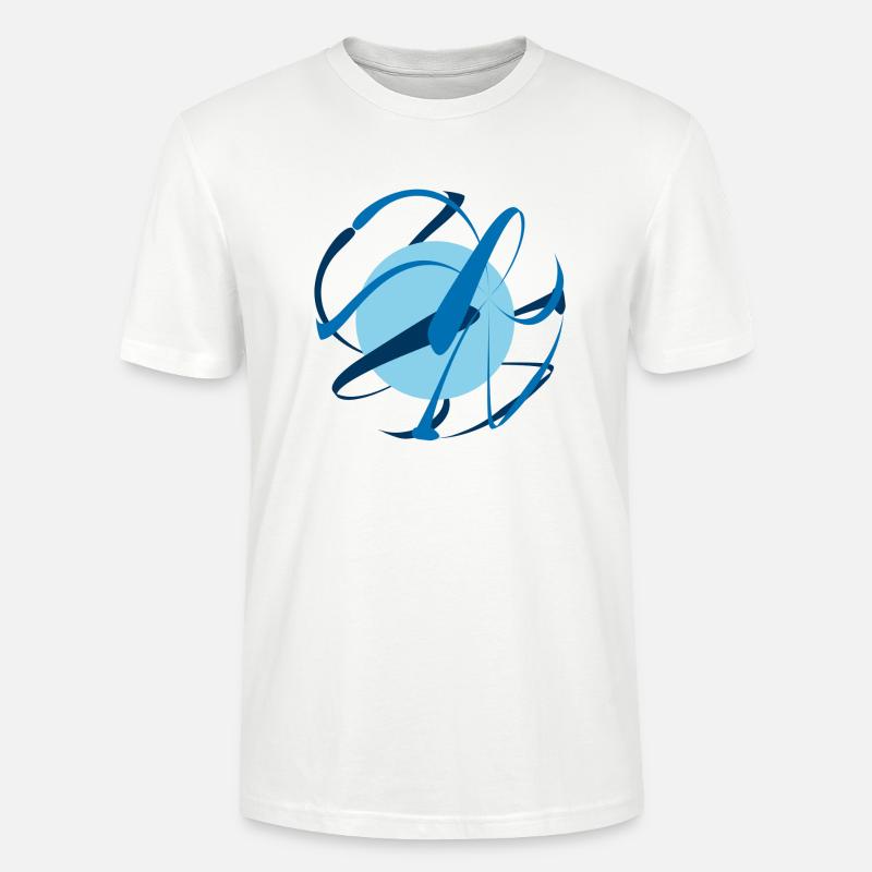 Kunst,abstrakt,kugel - Stanley/Stella Unisex Bio-T-Shirt CRAFTER - Weiß