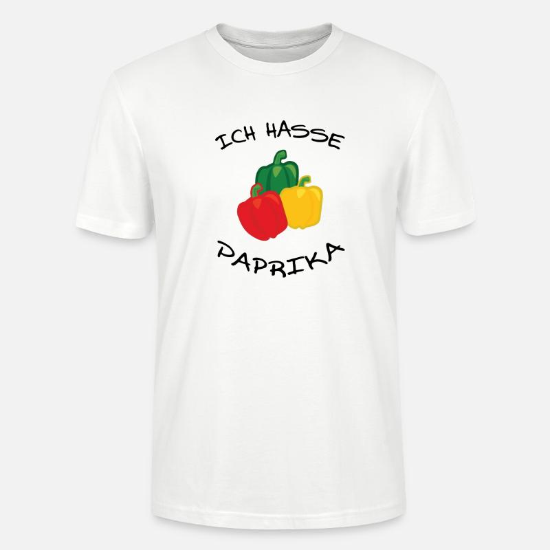 Ich hasse Paprika - Stanley/Stella Unisex Bio-T-Shirt CRAFTER - Weiß