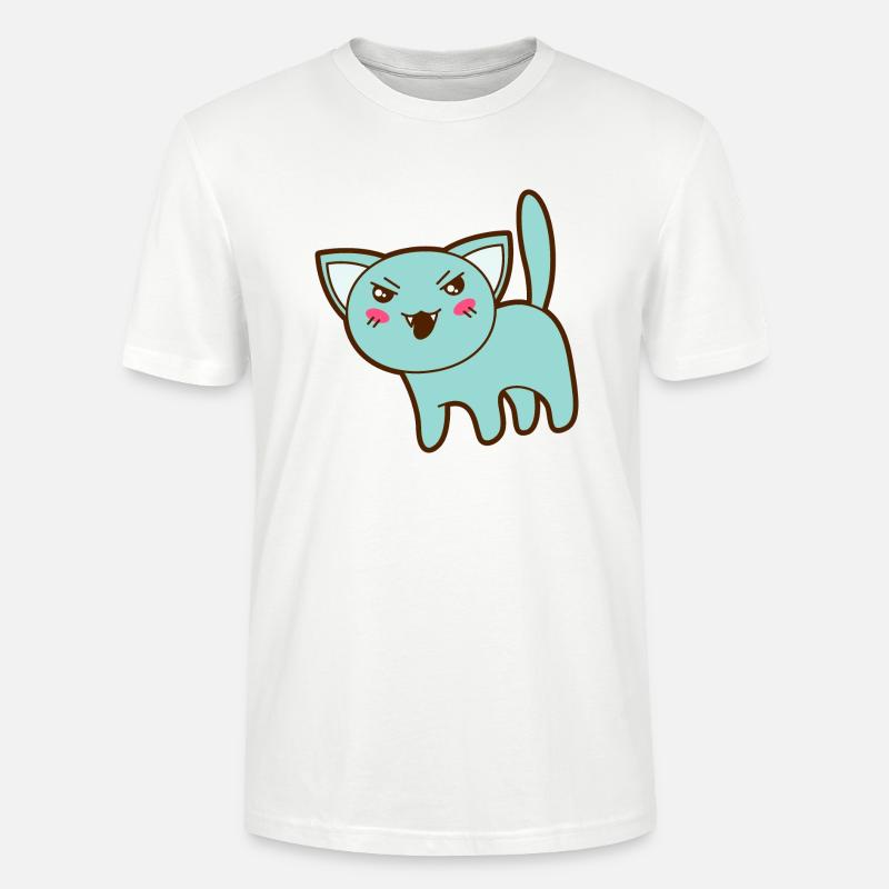 Halloween Katze - Stanley/Stella Unisex Bio-T-Shirt CRAFTER - Weiß