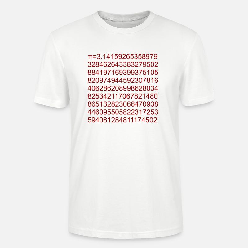 Pi - Stanley/Stella Unisex Bio-T-Shirt CRAFTER - Weiß