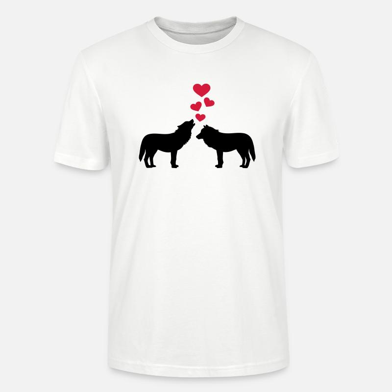 Wölfe - Stanley/Stella Unisex Bio-T-Shirt CRAFTER - Weiß