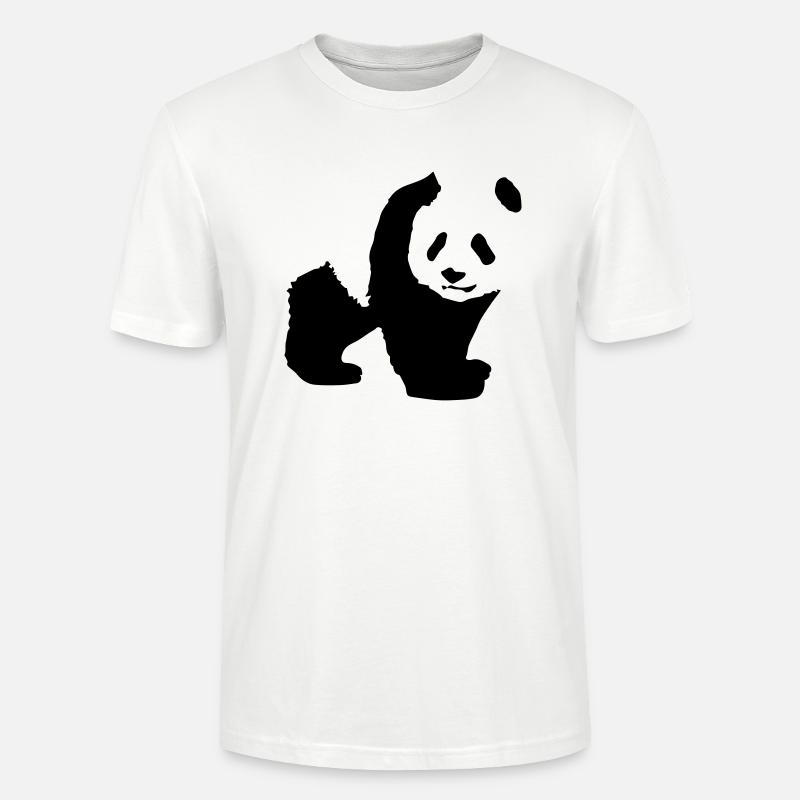 panda - Stanley/Stella Unisex Bio-T-Shirt CRAFTER - Weiß
