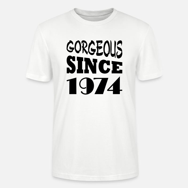 Gorgeous since 1974 - Stanley/Stella Unisex Bio-T-Shirt CRAFTER - Weiß