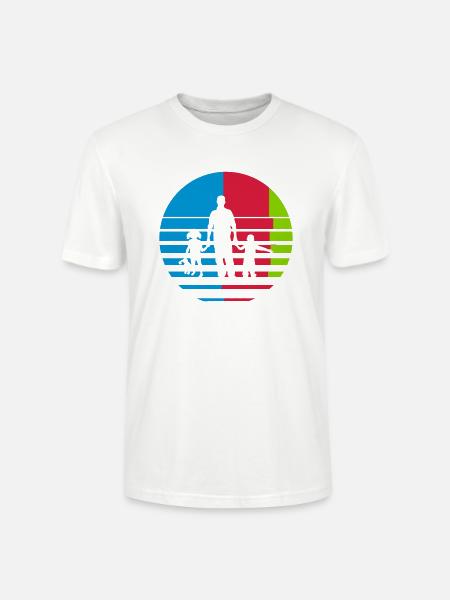 Familie symbol Kinder - Stanley/Stella Unisex Bio-T-Shirt CRAFTER - Weiß