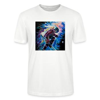 Ice Hockey - Stanley/Stella Unisex Bio-T-Shirt CRAFTER - Weiß - Vorne - Alina (178cm) & Michal (187cm)