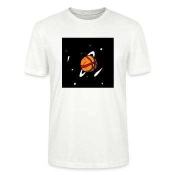Planet Basketball - Stanley/Stella Unisex Bio-T-Shirt CRAFTER - Weiß - Vorne - Alina (178cm) & Michal (187cm)