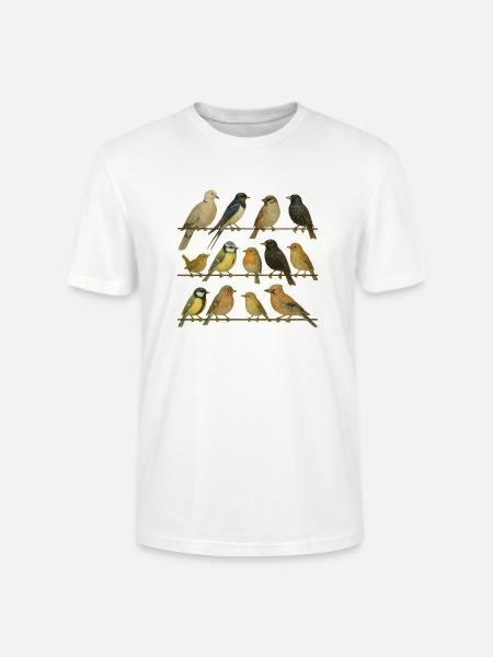 Bird Watcher Bird Lover - Stanley/Stella CRAFTER Unisex Organic T-Shirt - white