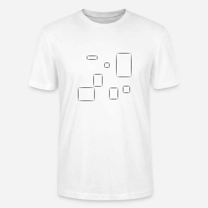 Pattern Square Square Symbols Shape - Stanley/Stella CRAFTER Unisex Organic T-Shirt - white