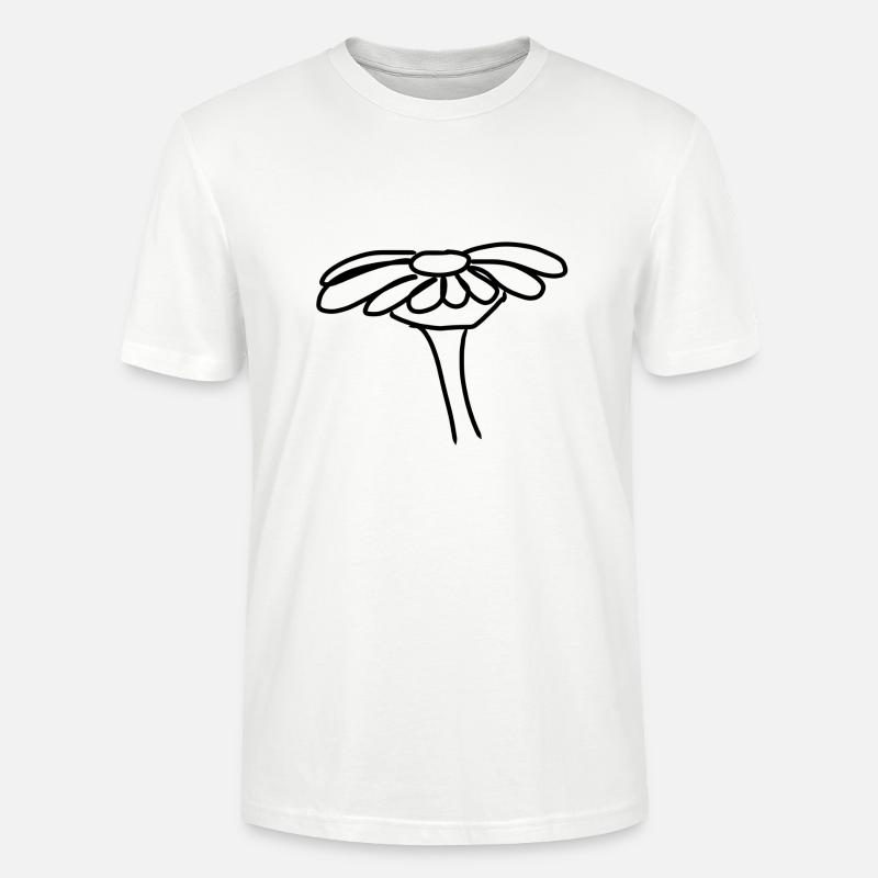 Page d’icône de fleur - T-shirt bio CRAFTER Stanley Stella Unisexe - blanc