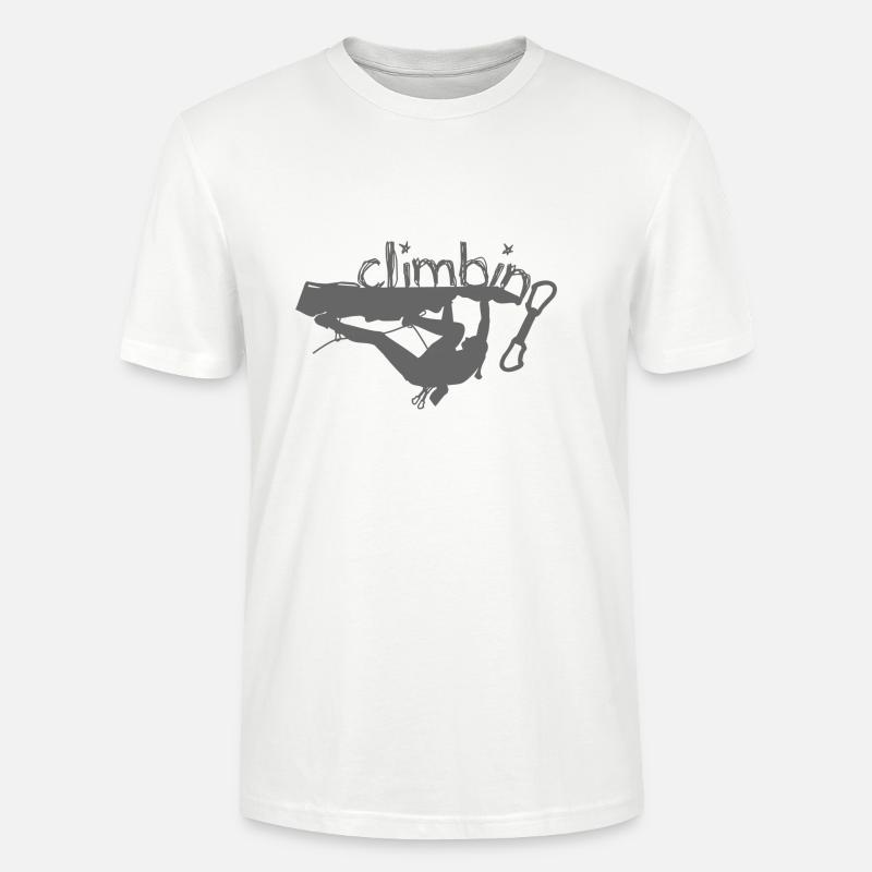 Klettern2 - Stanley/Stella Unisex Bio-T-Shirt CRAFTER - Weiß