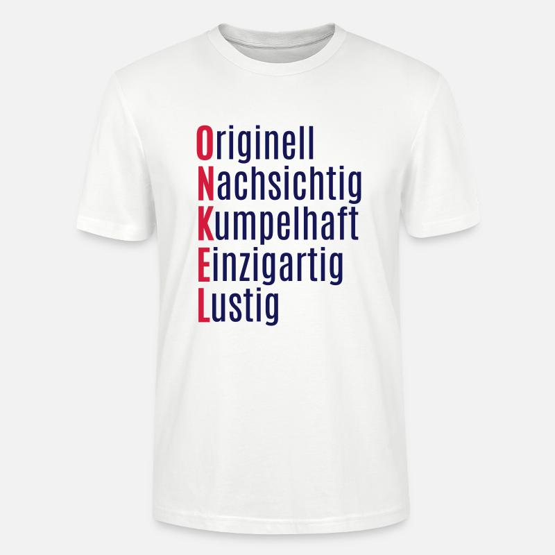 Bester Onkel Geschenk lustige Geschenkidee - Stanley/Stella Unisex Bio-T-Shirt CRAFTER - Weiß